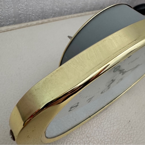 Vintage Cream & Gold Cardinal Oblong Alarm Clock - Picture 3 of 8
